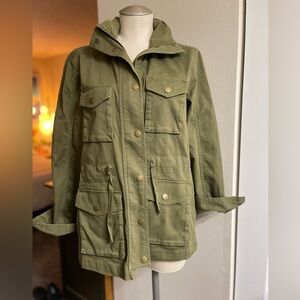 Lands End - Utility Jacket - Smoke Olive - Women’s SM (6-8)